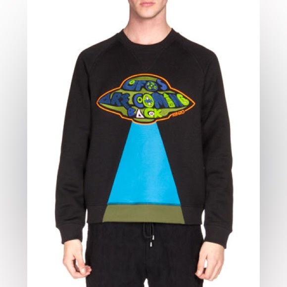 Kenzo UFO embroidered sweatshirt XS like